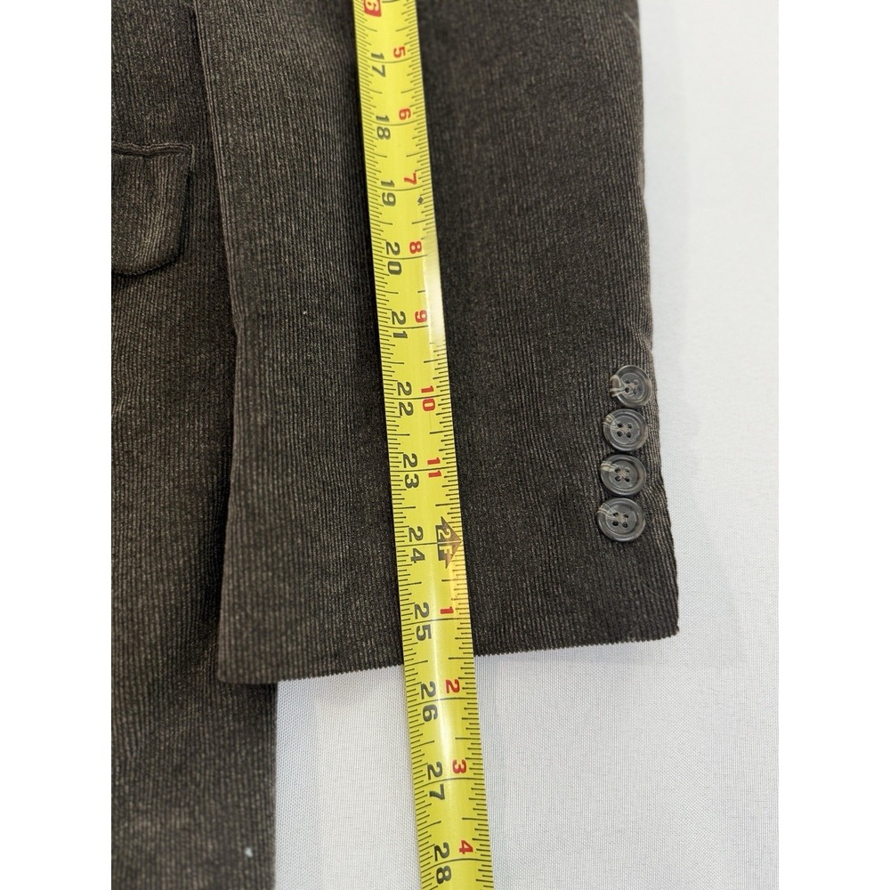 Chaps Ralph Lauren 42L Dark Chocolate Corduroy Sport Coat Blazer Business Preppy - Picture 11 of 13